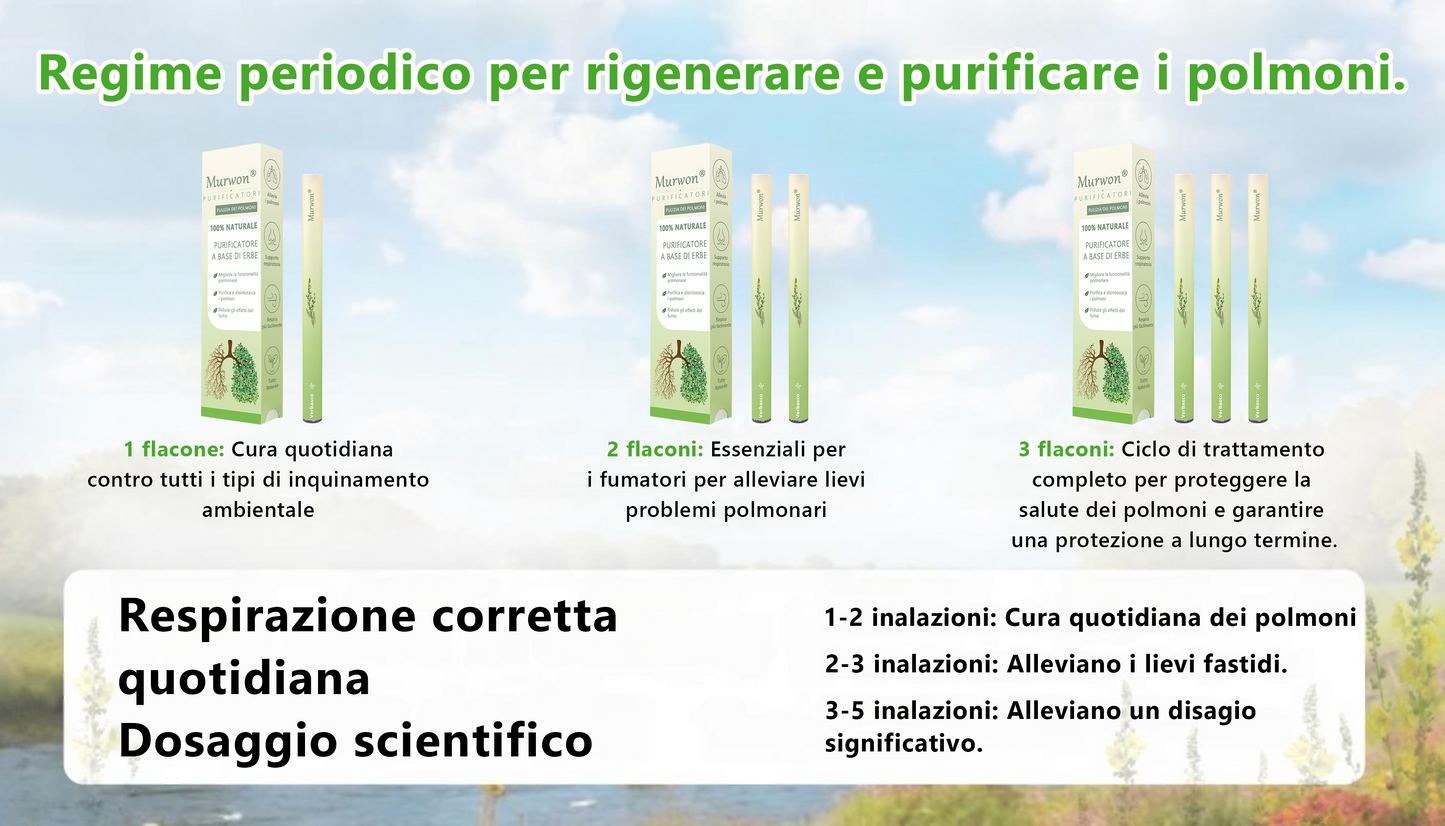 Negozio ufficiale🌐𝑀𝑢𝑟𝑤𝗈𝗇® 𝑫𝒊𝒇𝒇𝒖𝒔𝒐𝒓𝒆 𝒃𝒐𝒕𝒂𝒏𝒊𝒄𝒐 𝒅𝒊 𝒗𝒆𝒓𝒃𝒂𝒔𝒄𝒐 𝒑𝒆𝒓 𝒍𝒂 𝒑𝒖𝒍𝒊𝒛𝒊𝒂 𝒅𝒆𝒊 𝒑𝒐𝒍𝒎𝒐𝒏𝒊(🫁Indicato per tosse, faringite, respiro affannoso, eccesso di muco, congestione nasale, bronchite, sintomi allergici e fastidi polmonari)